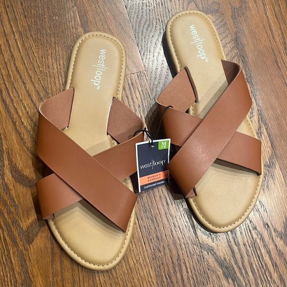 west loop Shoes - Westloop Womens tan sandals size 7/8 new with tags